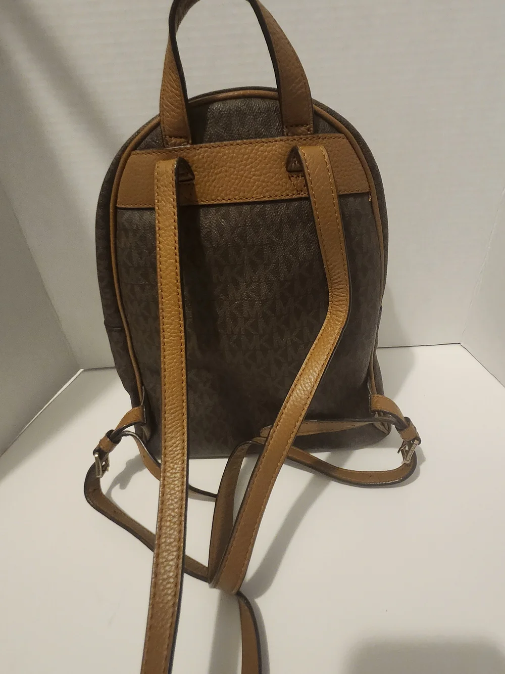 Michael Kors Brown Studded Mini Backpack